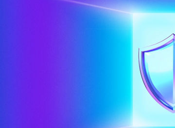 Blue security shield