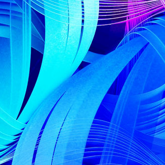 Blauwpaarse spiralen