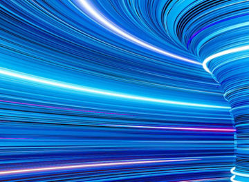 Blue white pink illuminating lines