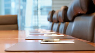 Business performance monitoring concept, businessman using smartphone Online survey filling out, digital form checklist, blue background.