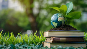 Books and Earth Plant