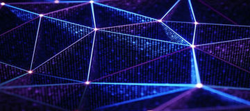 Abstract map, connecting dots