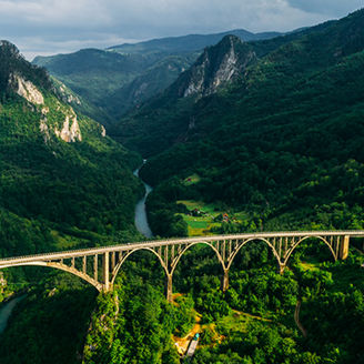 Bridge over valley