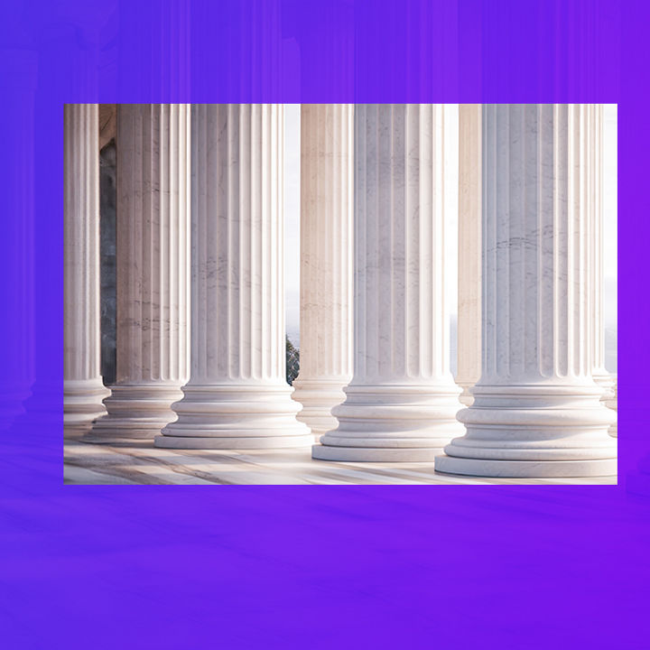 Building columns banner