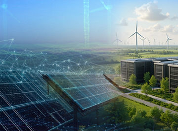 Construire avec des éoliennes et des panneaux solaires