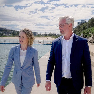 Business colleagues walking outside