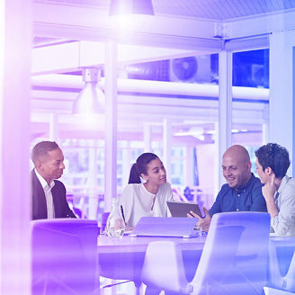 Business meeting in modern office