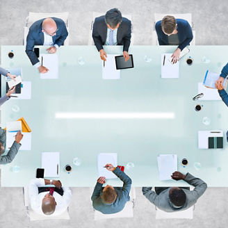 Business people having a meeting around a table