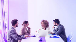 Business people working together