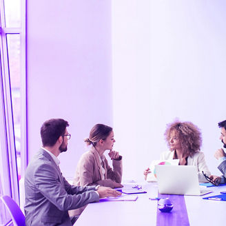 Business people working together