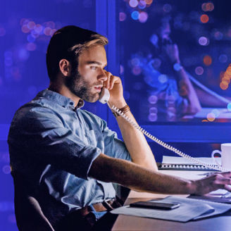 Businessman working