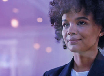 Businesswoman with phone CEO