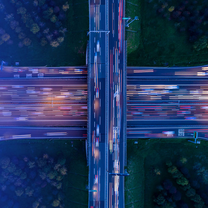 Busy traffic on outer ring road