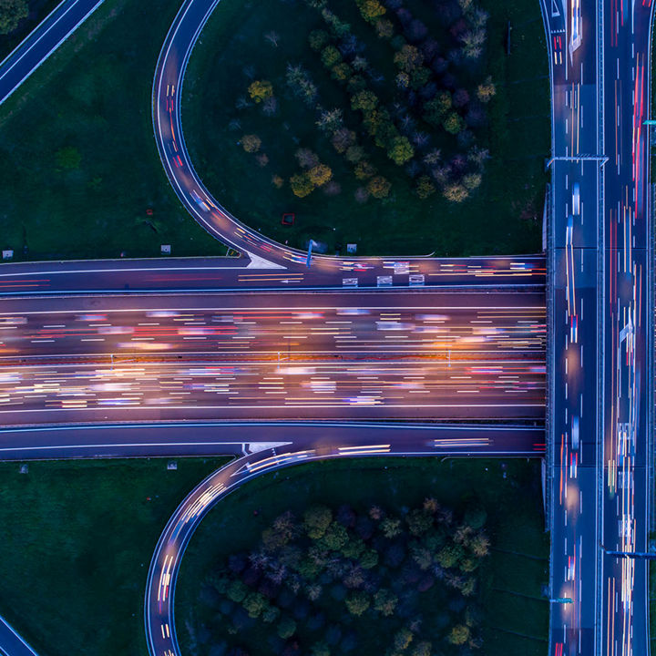 Busy traffic on outer ring road