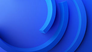 Abstract 3d render, blue background design, modern illustration