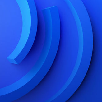Abstract 3d render, blue background design, modern illustration