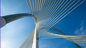 cable structure with sky view