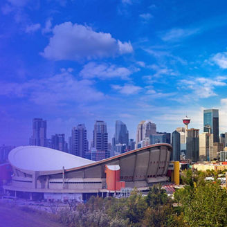 Calgary city skyline banner
