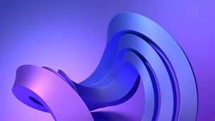 Abstract minimalist shapes, 3d render