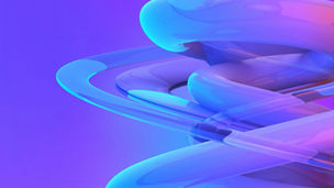 Abstract shapes on colorful trendy background. Modern fluid colorful gradient 3d geometric figures in the shape of swirl on gradient background. Design layout for web, banner, flyer, poster. 3d render