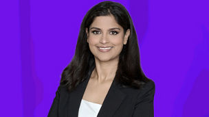 Chitra Sridar - Woman smiling purple background