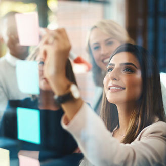 colleagues in meeting