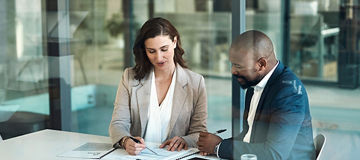 colleagues in a meeting