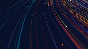 Multicolor lasers on blue background