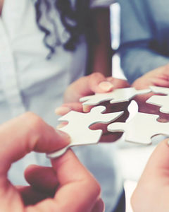 People put pieces of the puzzle together