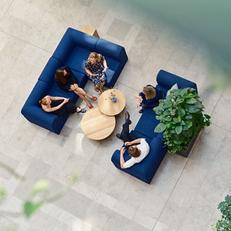 People on a couch