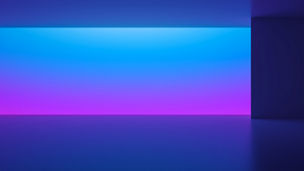 Creative purple neon interior background. Design concept. 3D Rendering