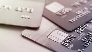 Credit card shopping closeup shot for background,selective focus