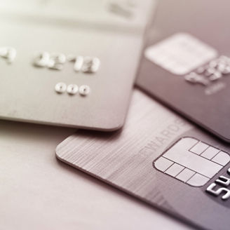 Credit card shopping closeup shot for background,selective focus