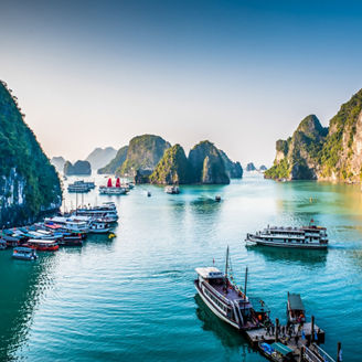 Amazing Halong Bay in the north of Vietnam
