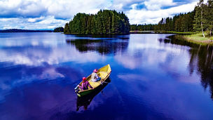 two people in a boat