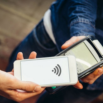 Customer connecting to wifi to pay bill