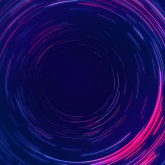 Red & blue abstract circular radial lines background. Data flow. Optical fiber. Motion effect. Background