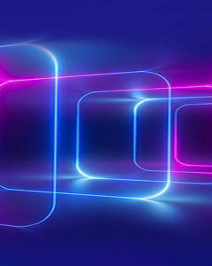 Rounded squares in a row