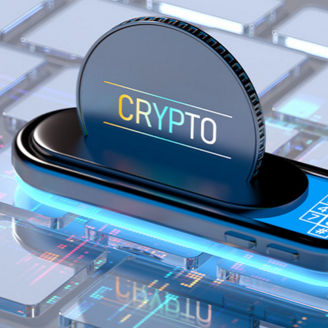 Tastatur mit Krypto-Button