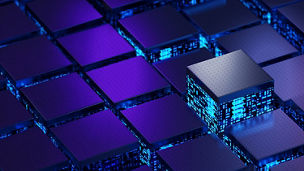 Dark blue cubes