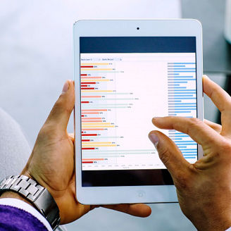 data on tablet