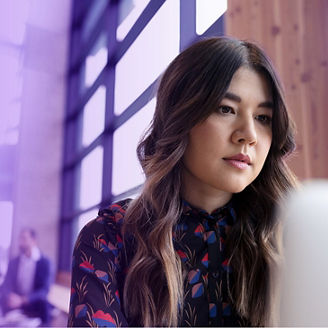 Woman looking at something