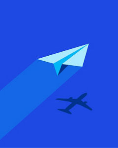 Deal Advisory – Illustration of a paper aeroplane with the shadow of a real aeroplane