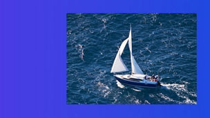 Deck boat sailing through sea