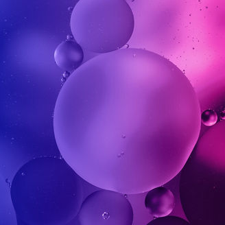 Circles with purple blue veil