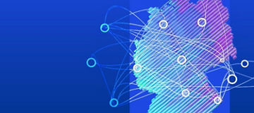 A modern map of Germany