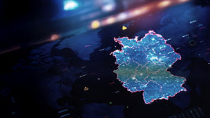 Rising sun behind earth