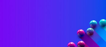 Digital balls moving up