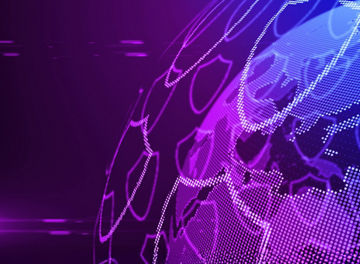 Digital globe covered by financial security shields