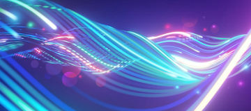 abstract digital wave